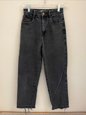 Zara Women’s Washed Black Relaxed Jeans Size US 2